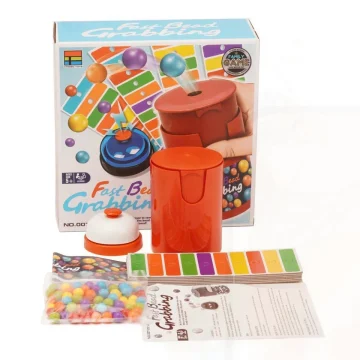 Color Line Bingo Bell Bead Grab Game for 2 Players 2