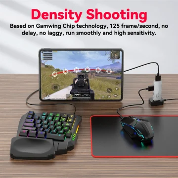 5-in-1 PUBG Mobile RGB Keyboard Mouse Kit 1