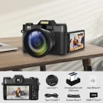 64MP 4K WIFI Vlog Camera with 3-inch Flip Screen 6