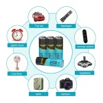 USB Rechargeable AA & AAA Lithium Batteries 3