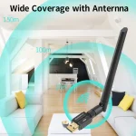 USB Bluetooth Adapter 150M Antenna for PC 3