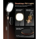 Desktop Ring Light Stand CRI 97+ Video Calls 4
