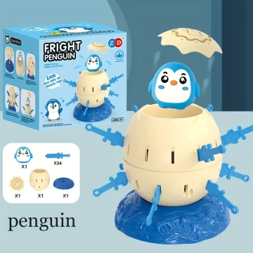 Penguin Pirate Barrel Interactive Toy Set 1