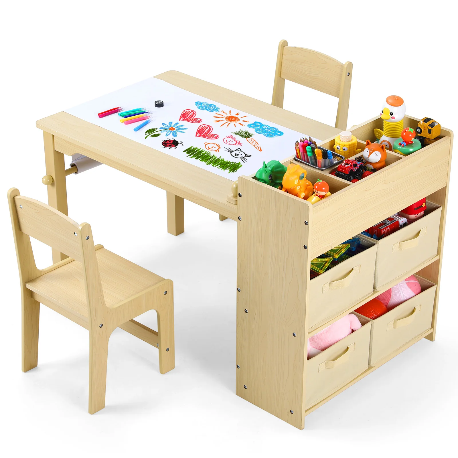 Kids Art Table 2 Chairs Craft Drawing Desk 1 Kids Art Table 2 Chairs Craft Drawing Desk 1
