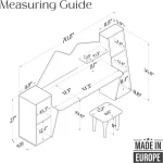 Kids Study Desk Bookshelf 2 Stools Ages 3-8 2