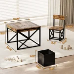 4-in-1 Kids Table Set Activity Desk with Storage 5