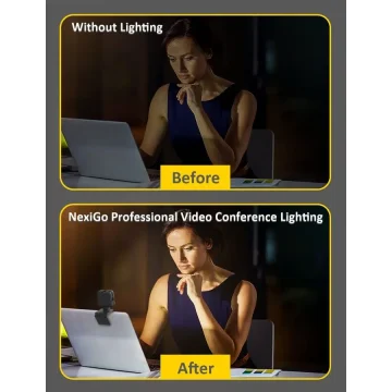 echargeable Clip-On Webcam Ring Light Kit 2