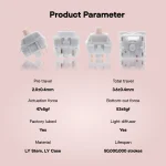 Epomaker Cream Marble Linear Switches 35pc 6