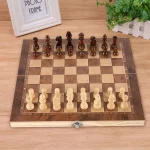 Magnetic Wooden Folding Chess Set 24cm 2