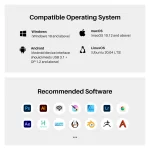 HUION 13.3-inch Drawing Tablet with Screen 99% sRGB 5