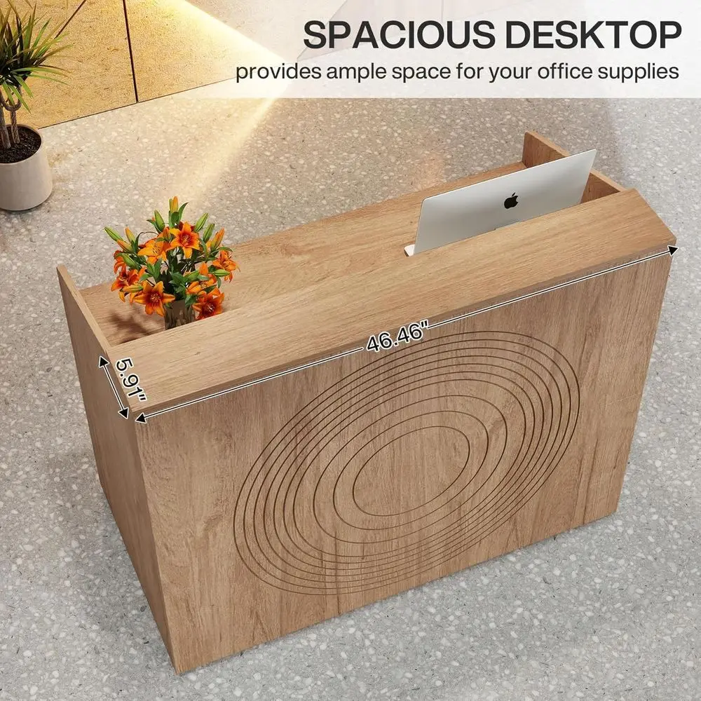 Modern Reception Desk with Counter 47-Inch 6 Modern Reception Desk with Counter 47-Inch 6
