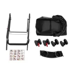 Foldable 4 Wheel Pet Travel Stroller with Brake 5