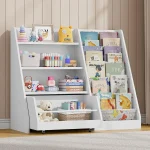 Kids Sling Bookshelf With Movable Drawer 1