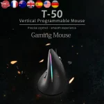 ZELOTES T-50 Vertical Gaming Mouse 12800 DPI 1