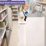 L-Shaped Lockable Beauty Reception Desk 4