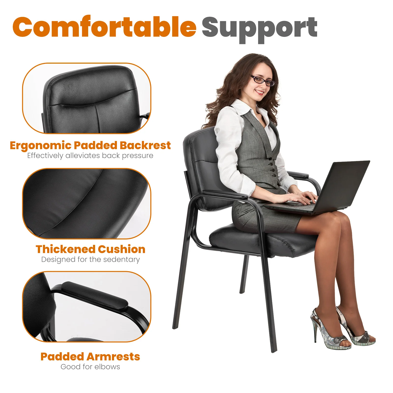 PU Leather Guest Chair for Waiting Rooms 6 PU Leather Guest Chair for Waiting Rooms 6