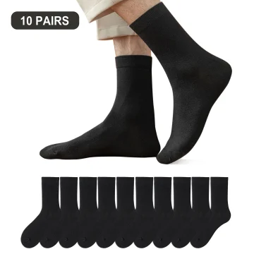 Breathable Business Cotton Socks 10 Pairs 1