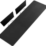 71-inch Waterproof PU Leather Desk Mat Black 1