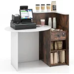 Retail Reception Desk with Lockable Drawer 1
