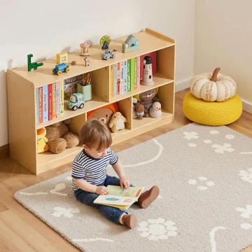 Montessori Kids Toy Storage Bookshelf 2