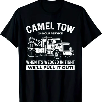 Camel Tow Funny Mens Tow Truck T-shirt 1