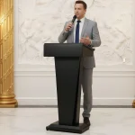 Metal Podium Lectern Reception Desk 3