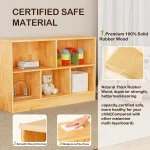 Montessori Kids Bookshelf Toy Organizer 5