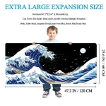 Kanagawa Sea Wave XL Desk Mouse Pad 2 | PricZone Kanagawa Sea Wave XL Desk Mouse Pad 2 | PricZone