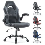 JHK Racing Desk Chair with Flip-up Arms 1