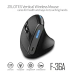 ZELOTES F-36A Wireless Vertical Mouse 1