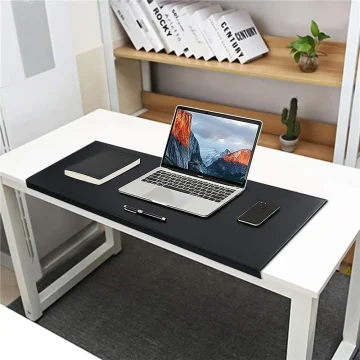31.5-inch Soft Leather Desk Mat with Lip 1