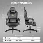 Gaming Chair with Spring Cushion 2