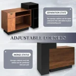 59-Inch L-Shaped Reception Desk Cabinet 5