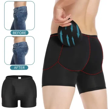 Padded Boxer Briefs Butt Lift Shaper 1