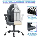 JHK Racing Desk Chair with Flip-up Arms 5