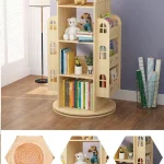 360 Rotating Kids Bookshelf Organizer 3