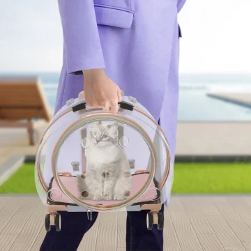 Waterproof Rolling Cat Carrier Up to 20 lb 1