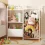 White Kids Bookshelf Toy Organizer
