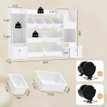 Kids Toy Storage Bookshelf With 8 Toy Bins 6