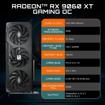 Radeon RX 9060 XT 16GB Gaming GPU 2