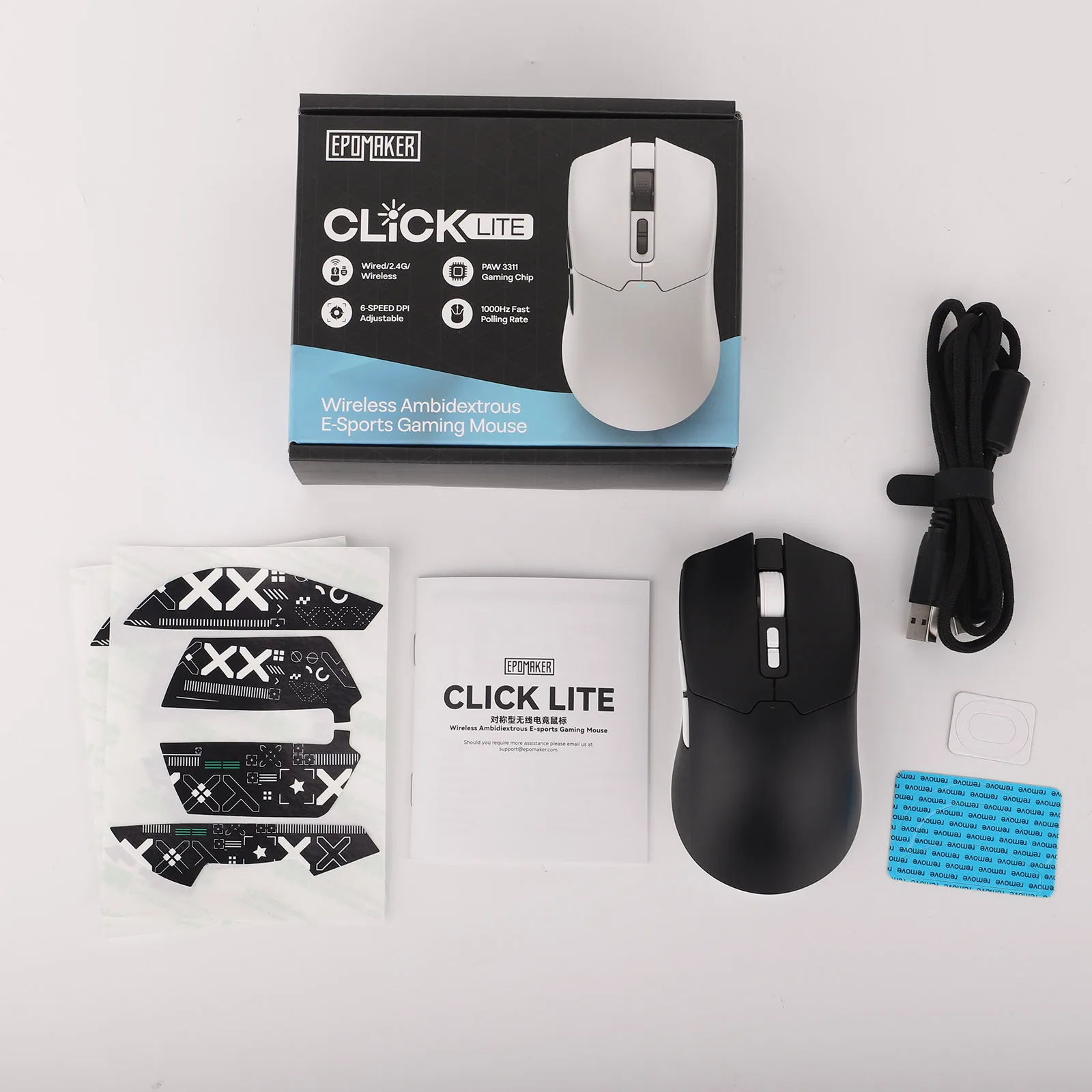 Epomaker Click Lite 1000Hz Tri Mode Mouse 6 Epomaker Click Lite 1000Hz Tri Mode Mouse 6