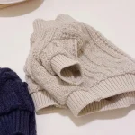 Warm Knit Dog Turtleneck Sweater 5