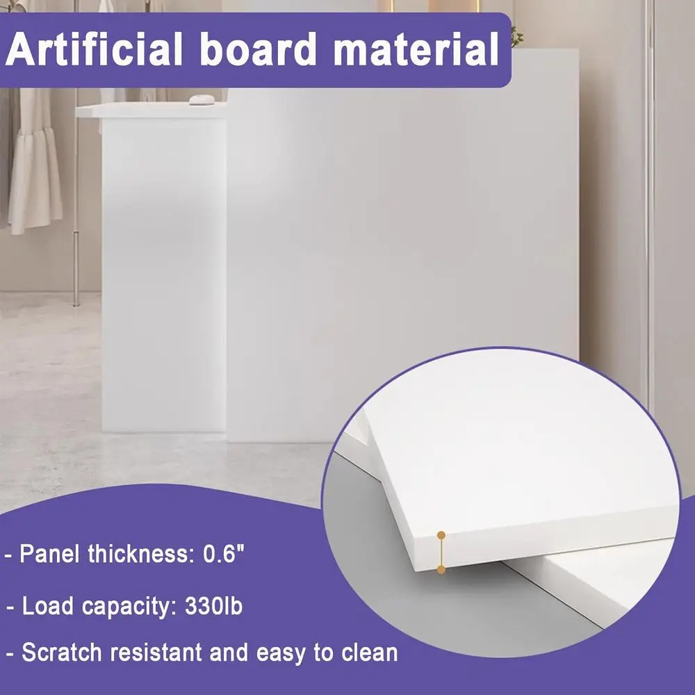 L-Shaped Lockable Beauty Reception Desk 5 L-Shaped Lockable Beauty Reception Desk 5