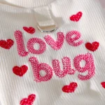 Heart Embroidered Dog Sweater with Leash Ring 5