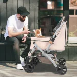 Detachable Foldable Pet Stroller Shock Absorber 1