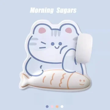 Cat Fishing Keyboard and Mouse Wrist Rest Set 2