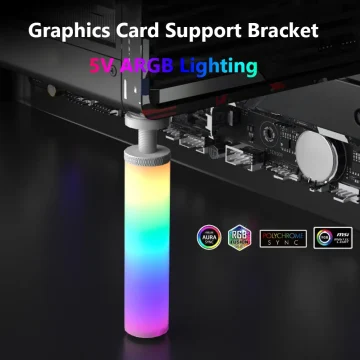 ARGB GPU Anti Sag Support Bracket 5V 3Pin 1