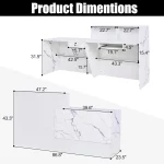 White Lockable Reception Desk with Keyboard Tray 2