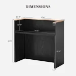 Modern 47-inch Reception Counter Desk 2