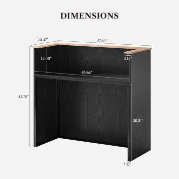 Modern 47-inch Reception Counter Desk 2